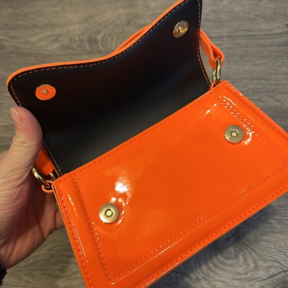 Orange Faux-Patent Leather Women's Bag from shein - Picture 3 of 4